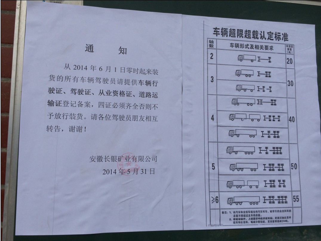 我司针对货物运输车辆超限超载进行专项治理和宣传